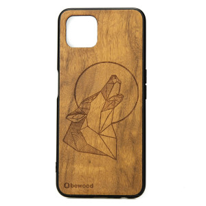 Drewniane Etui OPPO Reno 4 Z WILK IMBUIA