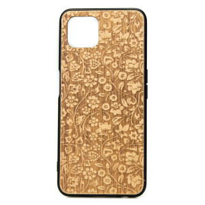 Drewniane Etui OPPO Reno 4 Z KWIATY POLNE ANIEGRE