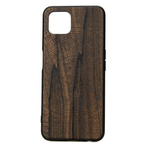 Drewniane Etui OPPO Reno 4 Z KALENDARZ AZTECKI ZIRICOTE