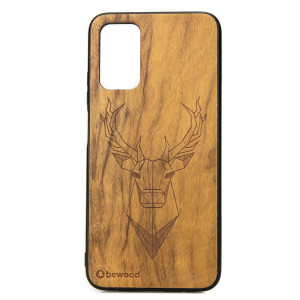 Drewniane Etui Xiaomi POCO M3 JELEŃ IMBUIA