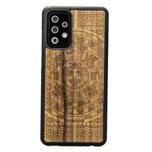 Drewniane Etui na Samsung Galaxy A72 5G KALENDARZ AZTECKI LIMBA