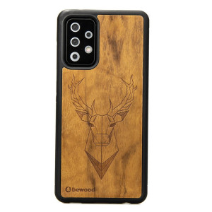 Drewniane Etui na Samsung Galaxy A72 5G JELEŃ IMBUIA