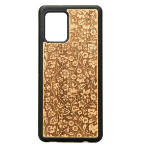 Drewniane Etui na Samsung Galaxy A42 5G KWIATY POLNE ANIEGRE