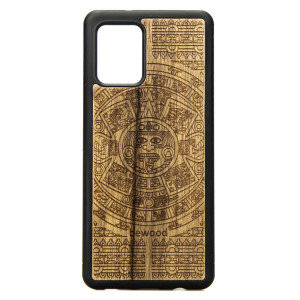 Drewniane Etui na Samsung Galaxy A42 5G KALENDARZ AZTECKI LIMBA