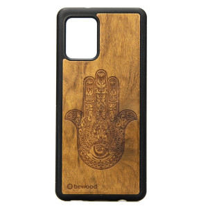 Drewniane Etui na Samsung Galaxy A42 5G HAMSA IMBUIA