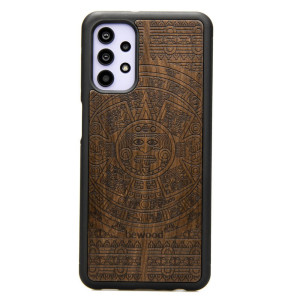 Drewniane Etui na Samsung Galaxy A32 5G KALENDARZ AZTECKI ZIRICOTE