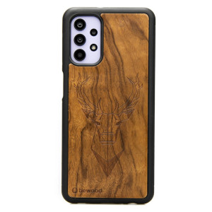 Drewniane Etui na Samsung Galaxy A32 5G JELEŃ IMBUIA