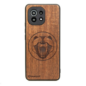 Drewniane Etui Xiaomi Mi 11 Lite / 5G / 5G NE NIEDŹWIEDŹ MERBAU