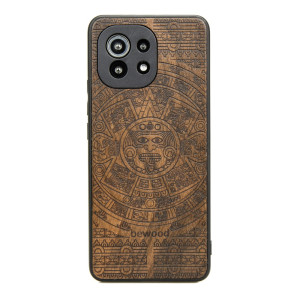Drewniane Etui Xiaomi Mi 11 Lite / 5G / 5G NE KALENDARZ AZTECKI ZIRICOTE