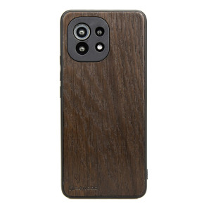 Drewniane Etui Xiaomi Mi 11 Lite / 5G / 5G NE DĄB WĘDZONY