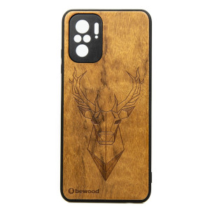 Drewniane Etui Xiaomi Redmi Note 10 JELEŃ IMBUIA