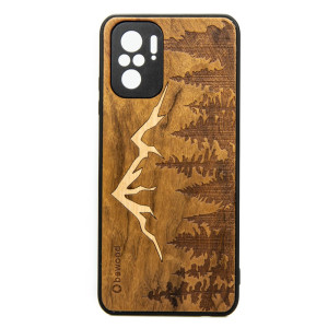 Drewniane Etui Xiaomi Redmi Note 10 GÓRY IMBUIA