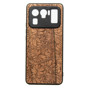 Drewniane Etui Xiaomi Mi 11 Ultra LIŚCIE JABŁOŃ