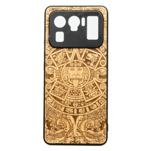 Drewniane Etui Xiaomi Mi 11 Ultra KALENDARZ AZTECKI ANIEGRE