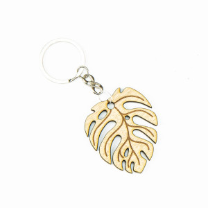 Drewniany Brelok Basic Monstera Aniegre