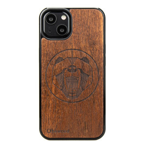 Drewniane Etui na iPhone 13 NIEDŹWIEDŹ MERBAU
