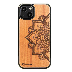 Drewniane Etui na iPhone 13 MANDALA JABŁOŃ