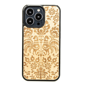 Drewniane Etui na iPhone 13 Pro POLSKI FOLK ANIEGRE