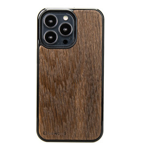 Drewniane Etui na iPhone 13 Pro DĄB WĘDZONY
