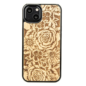 Drewniane Etui na iPhone 13 RóżE ANIEGRE