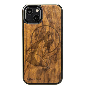 Drewniane Etui na iPhone 13 WILK IMBUIA