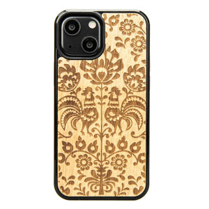 Drewniane Etui na iPhone 13 Mini POLSKI FOLK ANIEGRE