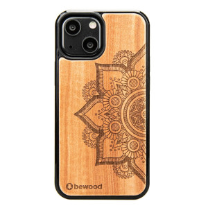 Drewniane Etui na iPhone 13 Mini MANDALA JABŁOŃ