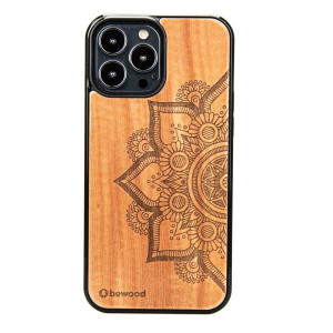 Drewniane Etui na iPhone 13 Pro Max MANDALA JABŁOŃ