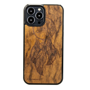 Drewniane Etui na iPhone 13 Pro Max ŁAPACZ SNÓW IMBUIA