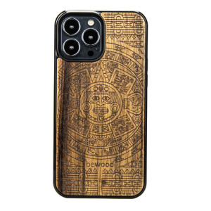Drewniane Etui na iPhone 13 Pro Max KALENDARZ AZTECKI LIMBA