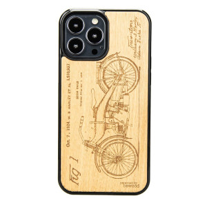 Drewniane Etui na iPhone 13 Pro Max HARLEY PATENT ANIEGRE