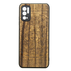 Drewniane Etui Xiaomi Redmi Note 10 5G KALENDARZ AZTECKI LIMBA