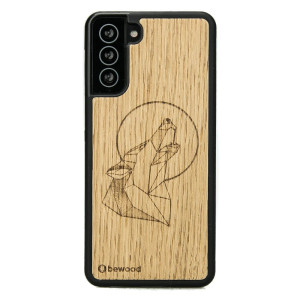 Drewniane Etui na Samsung Galaxy S21 FE WILK DĄB