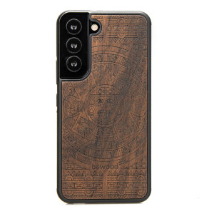 Drewniane Etui na Samsung Galaxy S22 KALENDARZ AZTECKI ZIRICOTE