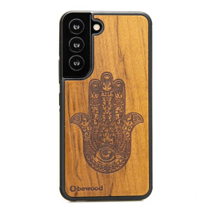 Drewniane Etui na Samsung Galaxy S22 HAMSA IMBUIA