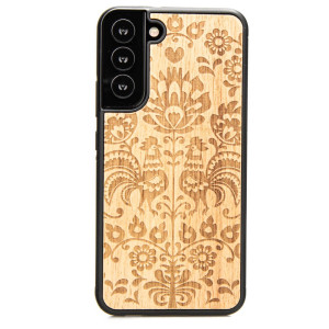 Drewniane Etui na Samsung Galaxy S22 Plus POLSKI FOLK ANIEGRE