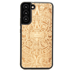 Drewniane Etui na Samsung Galaxy S22 Plus KALENDARZ AZTECKI ANIEGRE