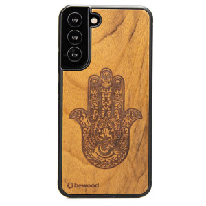 Drewniane Etui na Samsung Galaxy S22 Plus HAMSA IMBUIA