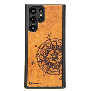 Drewniane Etui na Samsung Galaxy S22 Ultra TRAVELER MERBAU