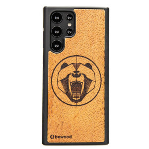 Drewniane Etui na Samsung Galaxy S22 Ultra NIEDŹWIEDŹ MERBAU