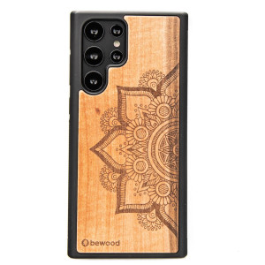 Drewniane Etui na Samsung Galaxy S22 Ultra MANDALA JABŁOŃ