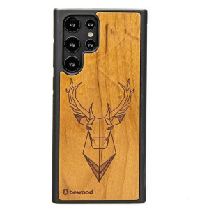 Drewniane Etui na Samsung Galaxy S22 Ultra JELEŃ IMBUIA