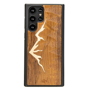 Drewniane Etui na Samsung Galaxy S22 Ultra GÓRY IMBUIA