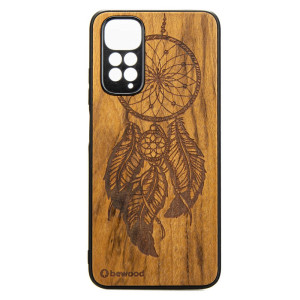 Drewniane Etui Xiaomi Redmi Note 11 / 11S ŁAPACZ SNÓW IMBUIA