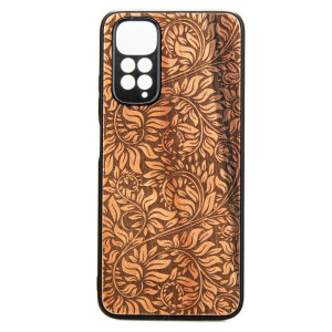 Drewniane Etui Xiaomi Redmi Note 11 / 11S LIŚCIE JABŁOŃ