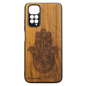 Drewniane Etui Xiaomi Redmi Note 11 / 11S HAMSA IMBUIA