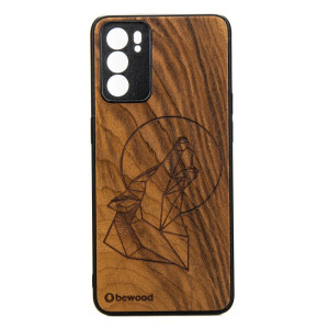 Drewniane Etui Oppo Reno 6 5G WILK IMBUIA