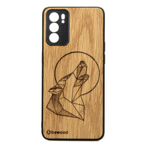 Drewniane Etui Oppo Reno 6 5G WILK DĄB