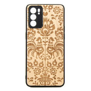 Drewniane Etui Oppo Reno 6 5G POLSKI FOLK ANIEGRE