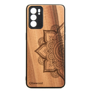 Drewniane Etui Oppo Reno 6 5G MANDALA JABŁOŃ